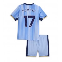 Tottenham Hotspur Cristian Romero #17 Bortedraktsett Barn 2024-25 Kortermet (+ Korte bukser)